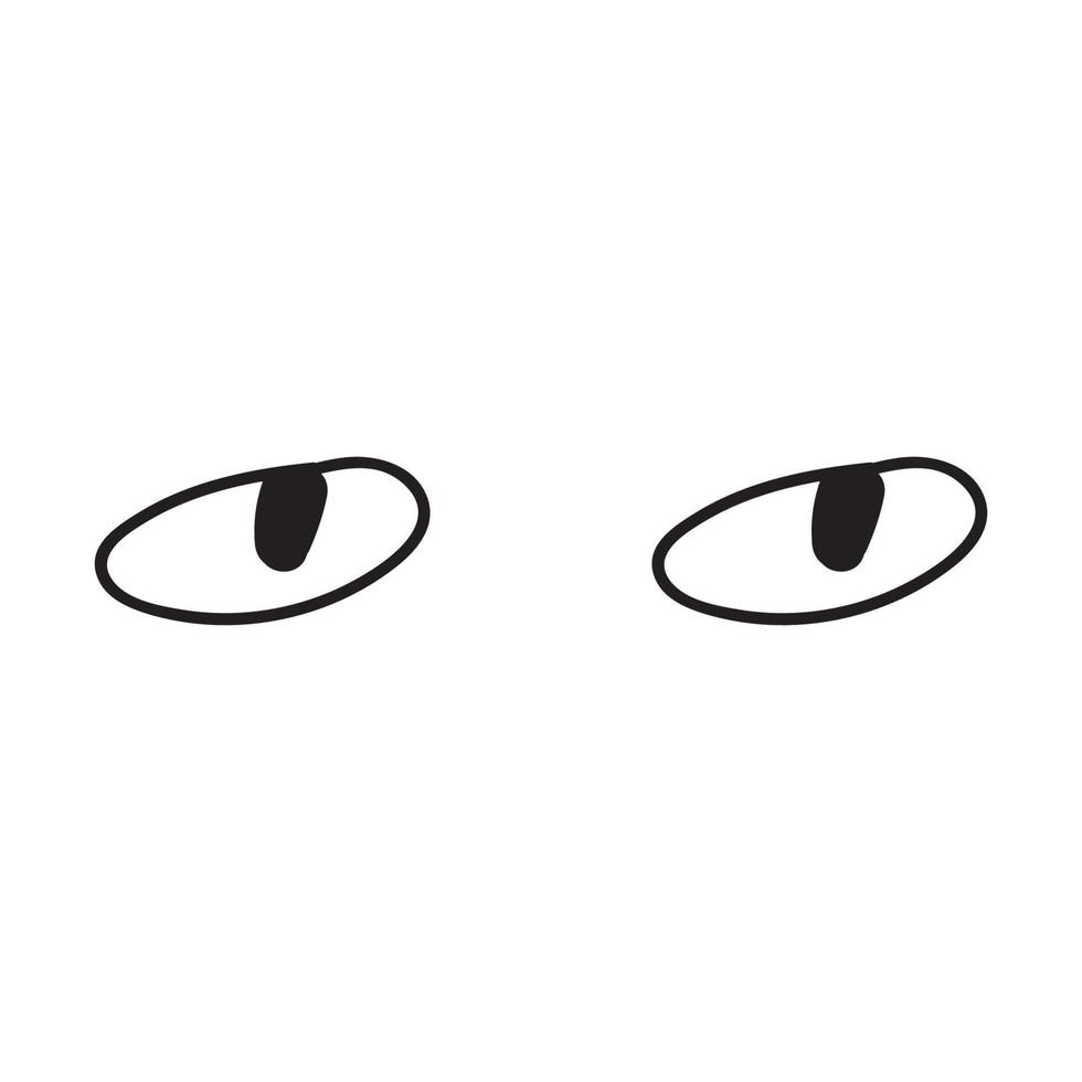 yeux main dessiner style mignon vecteur