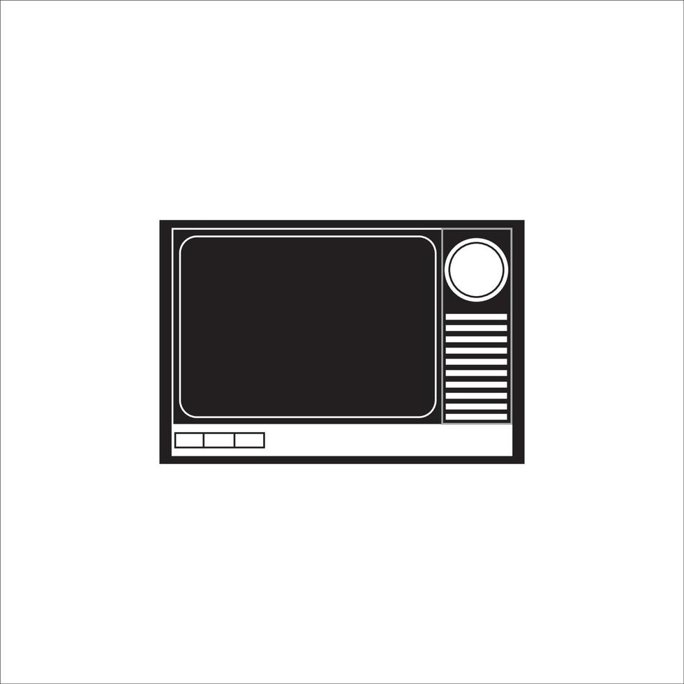 création vectorielle de logo d'icône de télévision vecteur