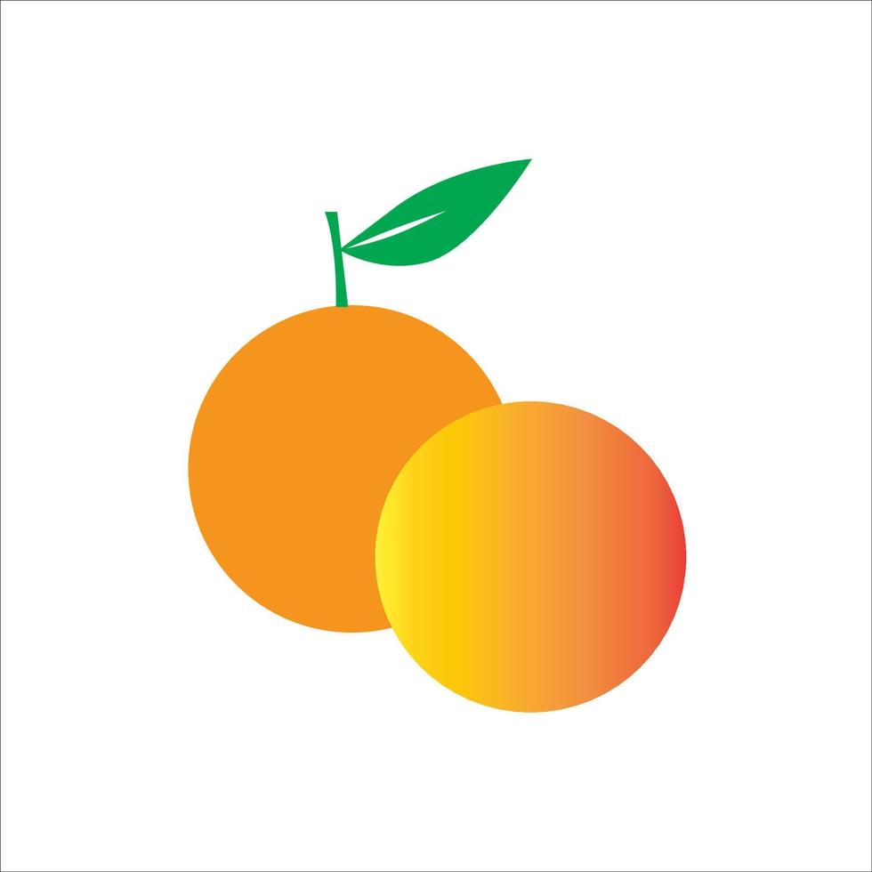 vecteur de conception de logo icône orange