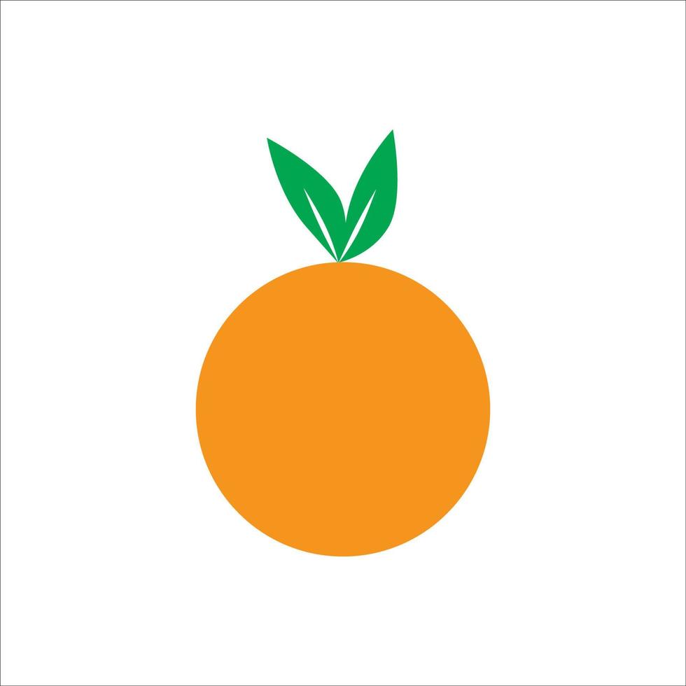 vecteur de conception de logo icône orange