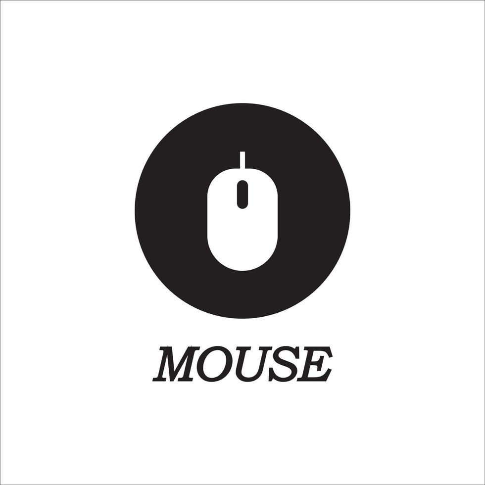 conception de vecteur de logo icône souris