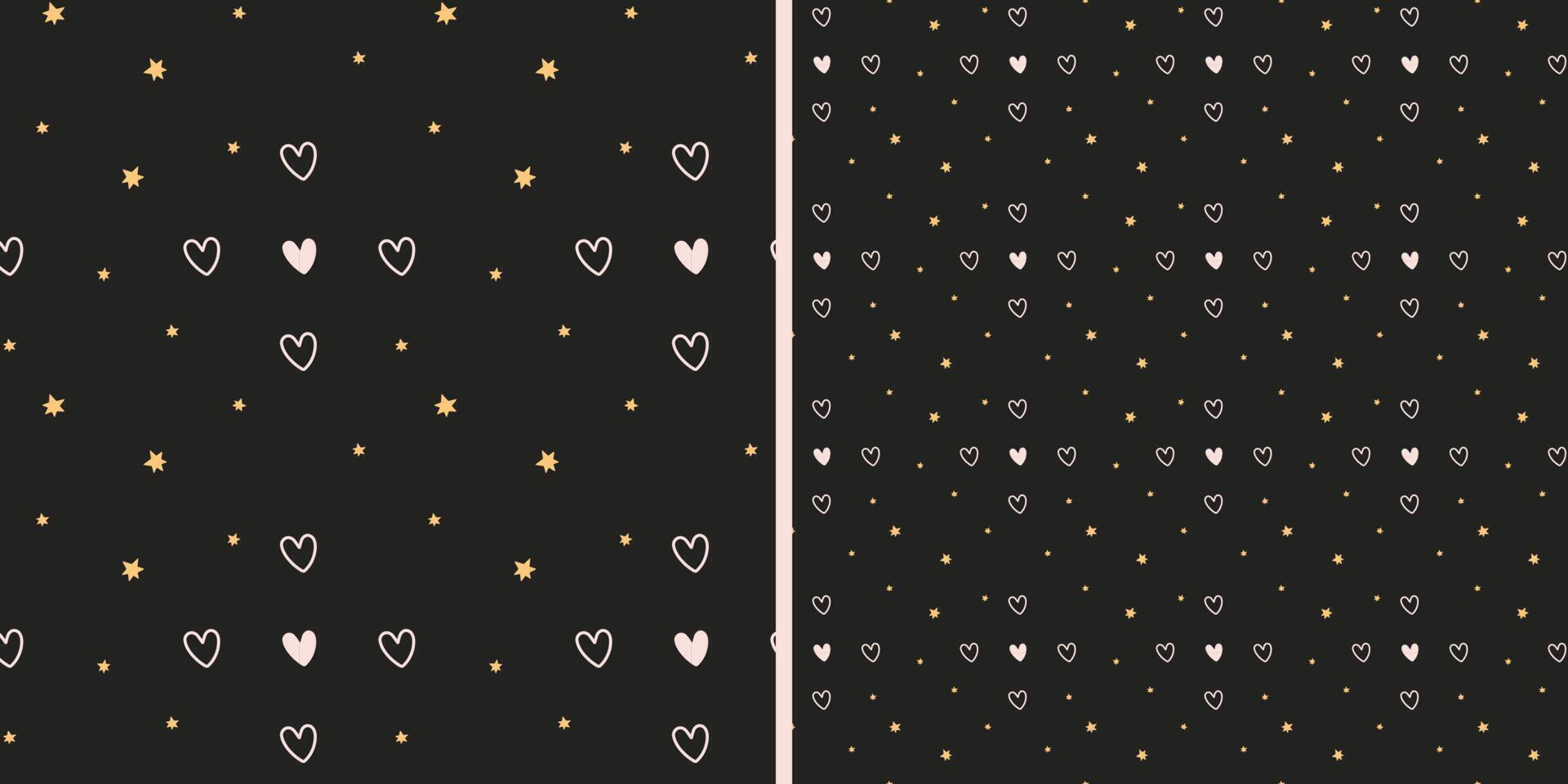 modèle sans couture avec des étoiles mignonnes sur fond jaune. texture pour enfants de style scandinave pour tissu, textile, vêtements, décoration de pépinière. illustration vectorielle vecteur