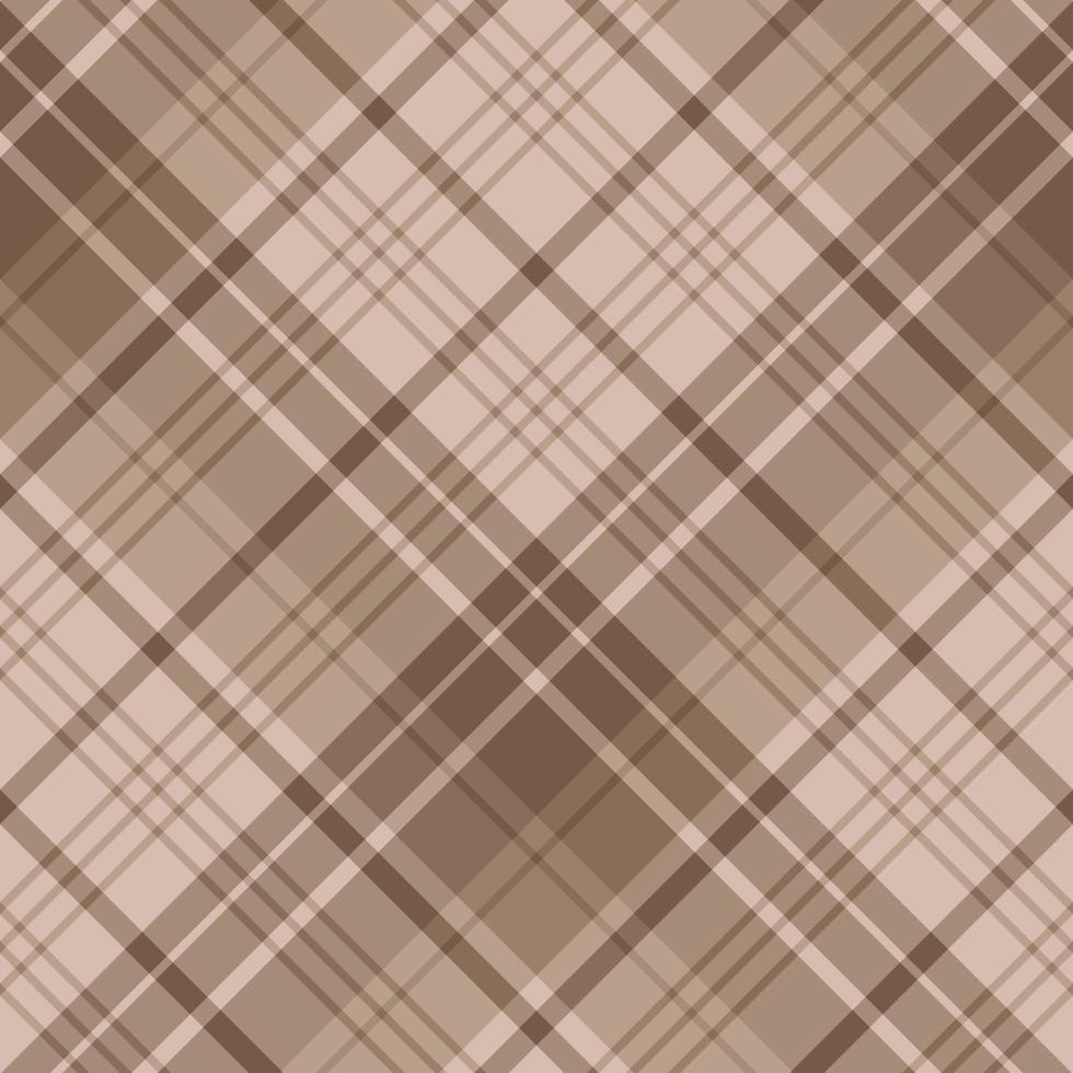 motif sans couture dans des couleurs marron et beige intéressantes pour le plaid, le tissu, le textile, les vêtements, la nappe et d'autres choses. image vectorielle. 2 vecteur