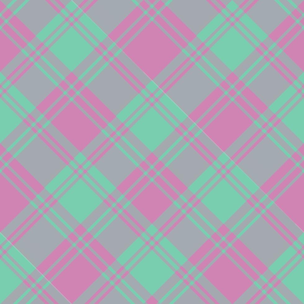 motif harmonieux de couleurs rose et vert menthe fines pour le plaid, le tissu, le textile, les vêtements, la nappe et d'autres choses. image vectorielle. 2 vecteur