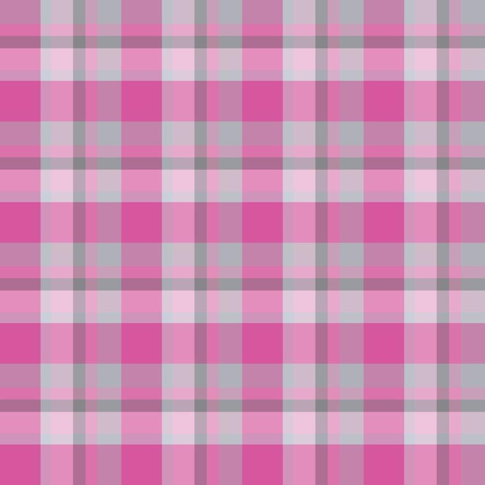 motif sans couture dans de merveilleuses couleurs roses et grises pour le plaid, le tissu, le textile, les vêtements, la nappe et d'autres choses. image vectorielle. vecteur