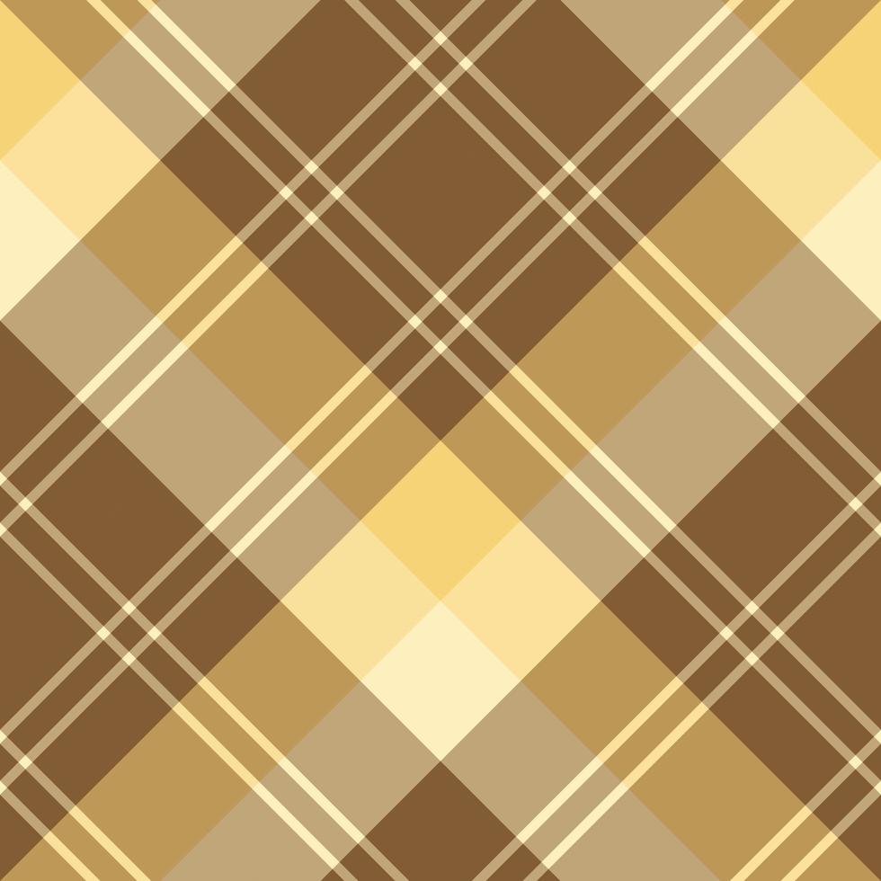 modèle sans couture dans de merveilleuses couleurs créatives marron et jaune pour plaid, tissu, textile, vêtements, nappe et autres choses. image vectorielle. 2 vecteur