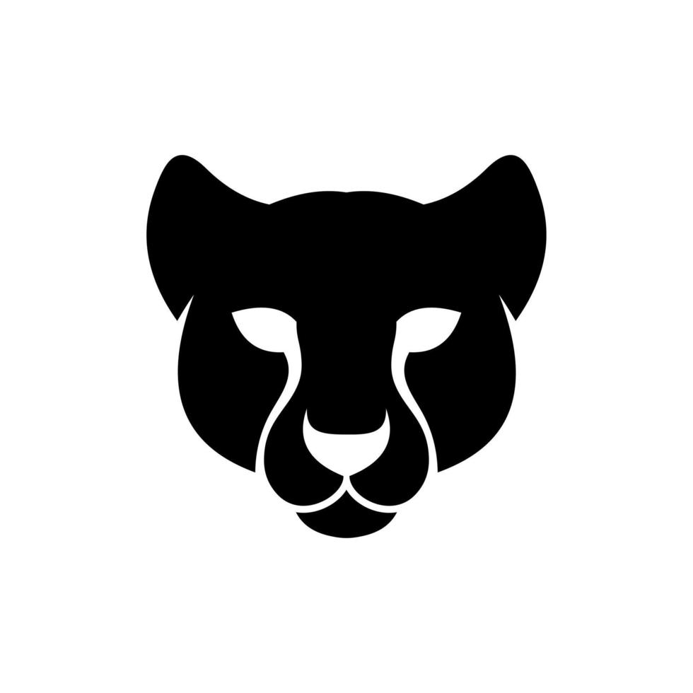 logo tête de guépard vecteur