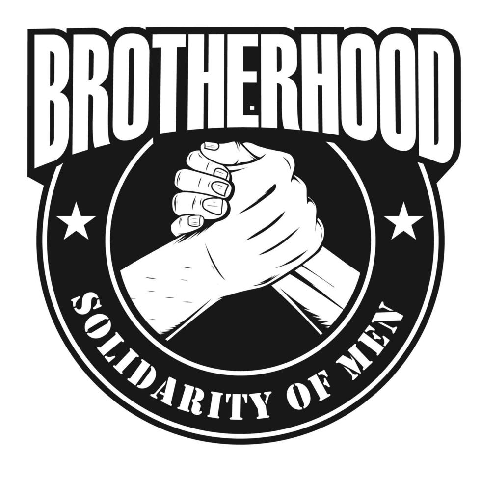 création de logo de fraternité vecteur