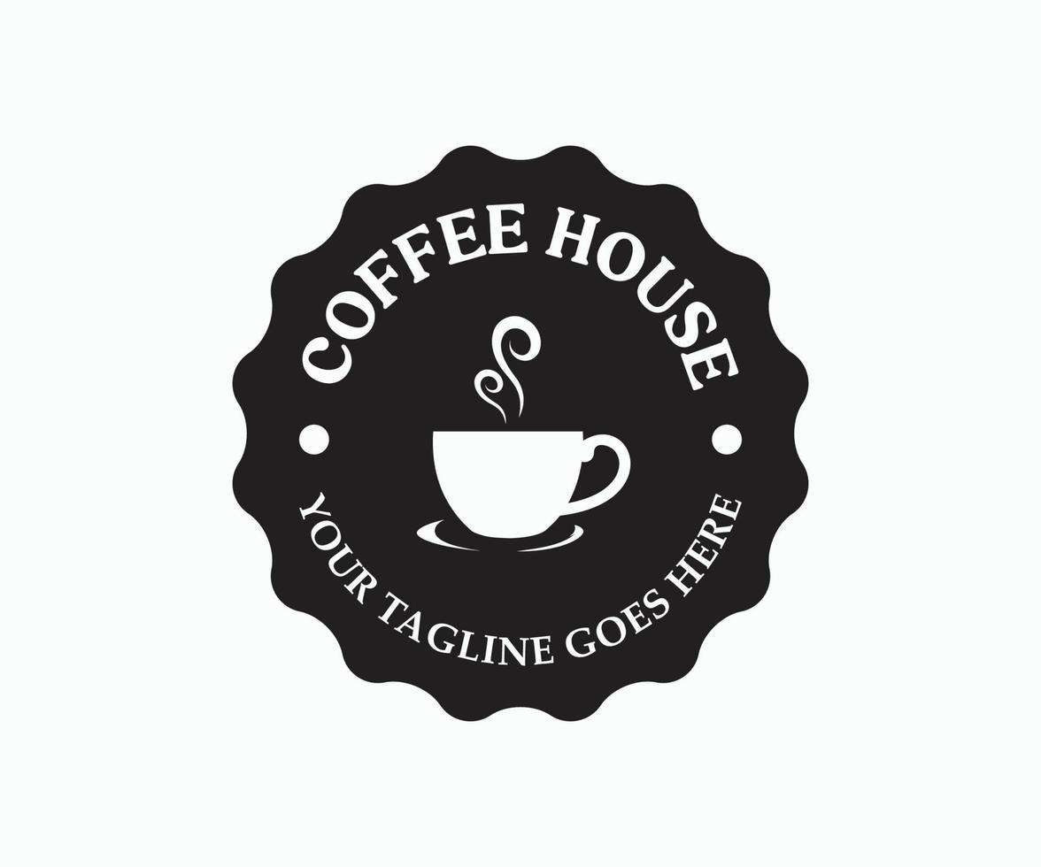 modèle vectoriel de conception de logo de café. adapté au logo du café ou à l'identité de la marque du produit.