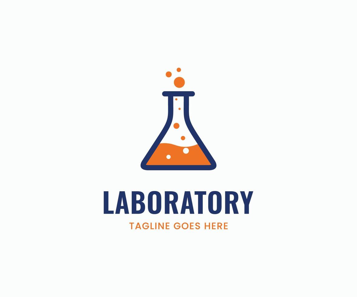 modèle de conception de logo de laboratoire moderne. modèle de logo de laboratoire vecteur