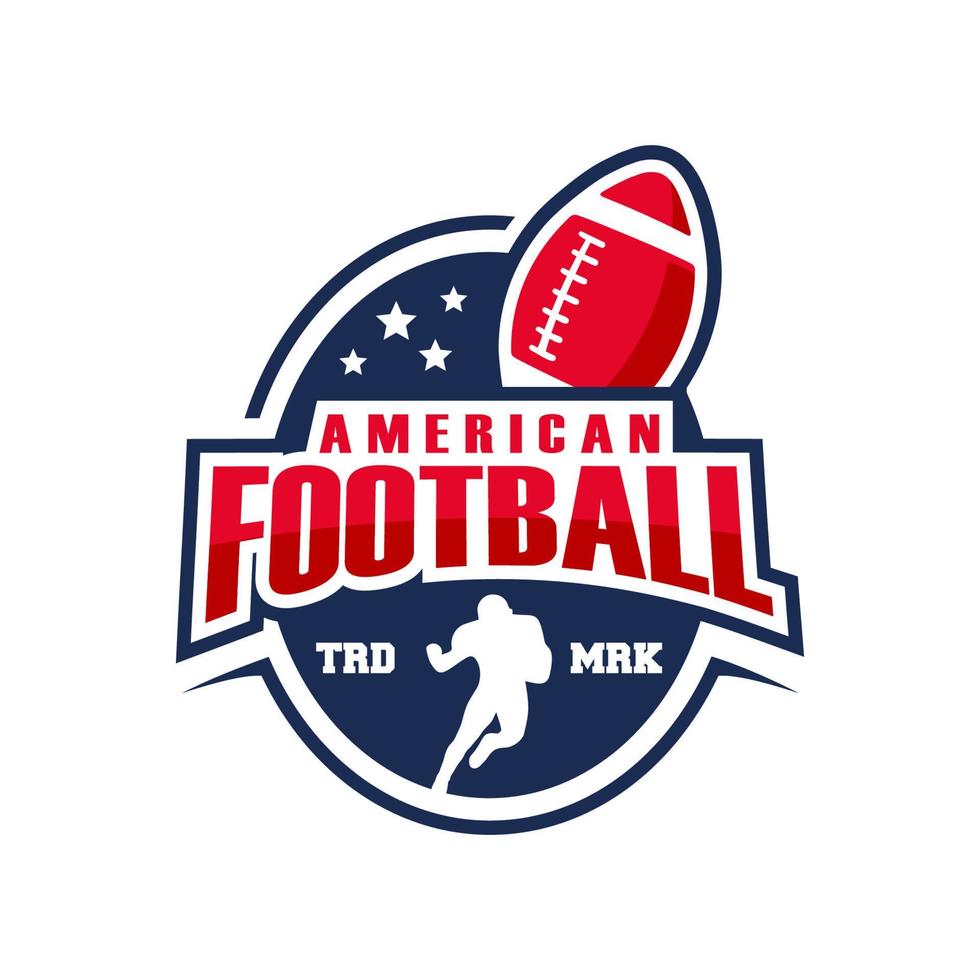 illustration de modèle logo football américain vecteur