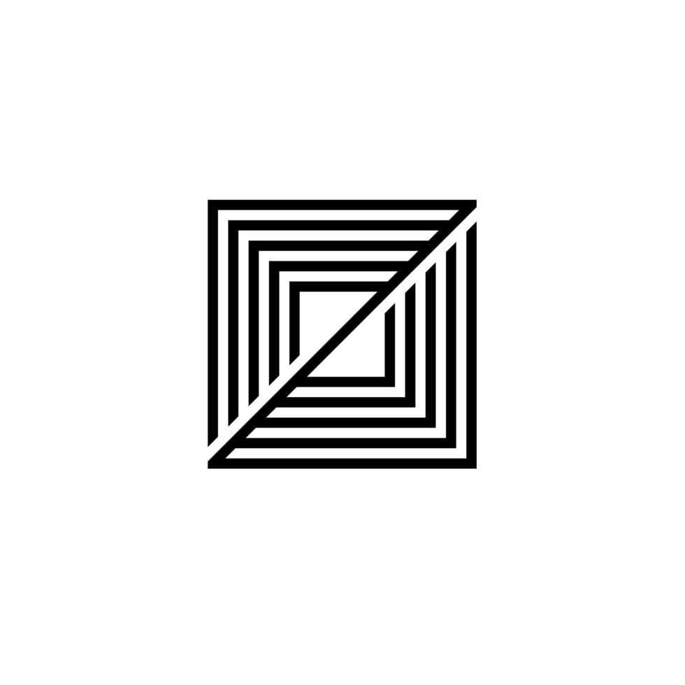 lettre z carré logo design inspiration pro vecteur