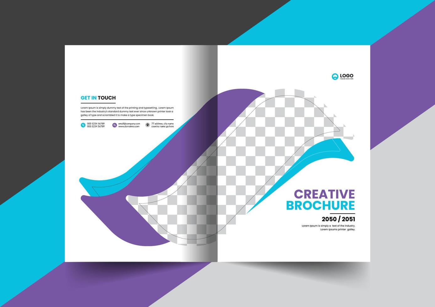 brochure de profil d'entreprise rapport annuel proposition de livret page de couverture mise en page conception de concept vecteur