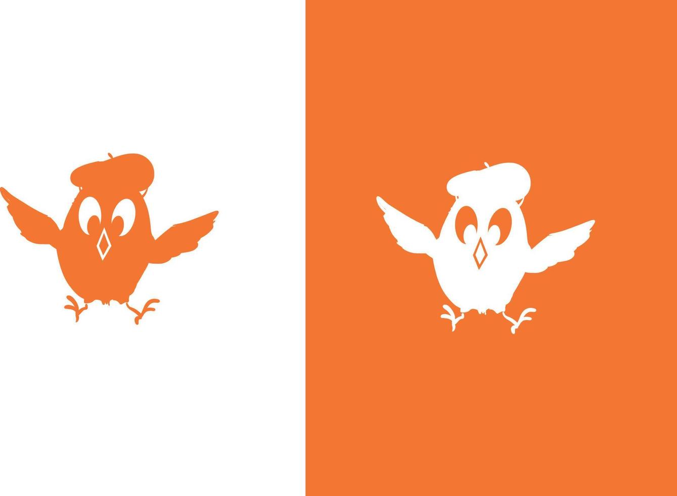 création de logo d'oiseau vecteur