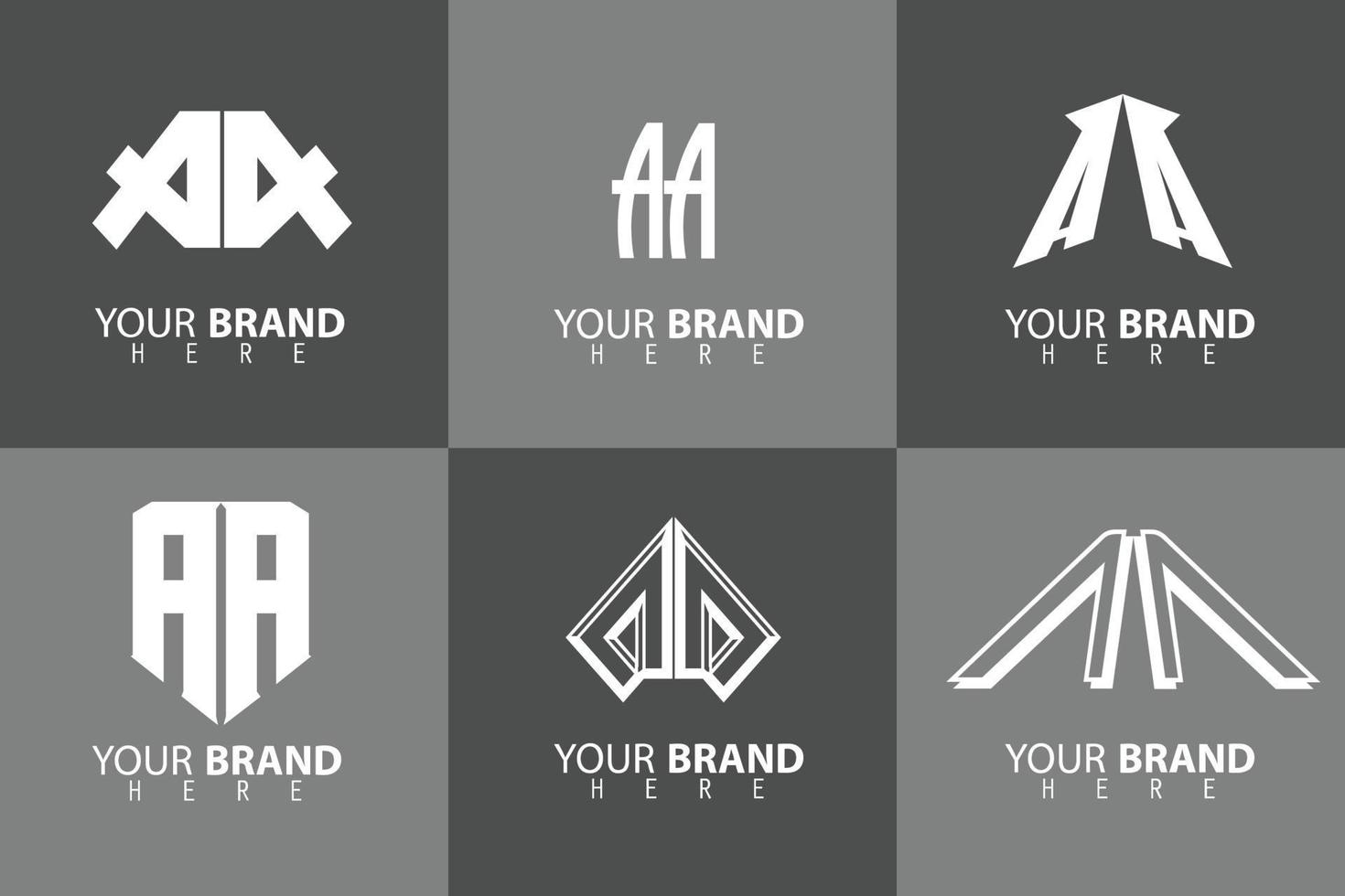 aa logo icônes d'art vectoriel