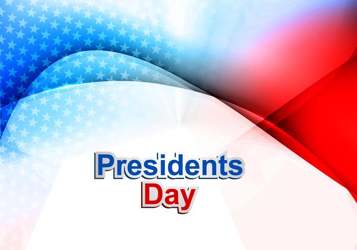 Journée des présidents aux États-Unis d'Amérique vecteur