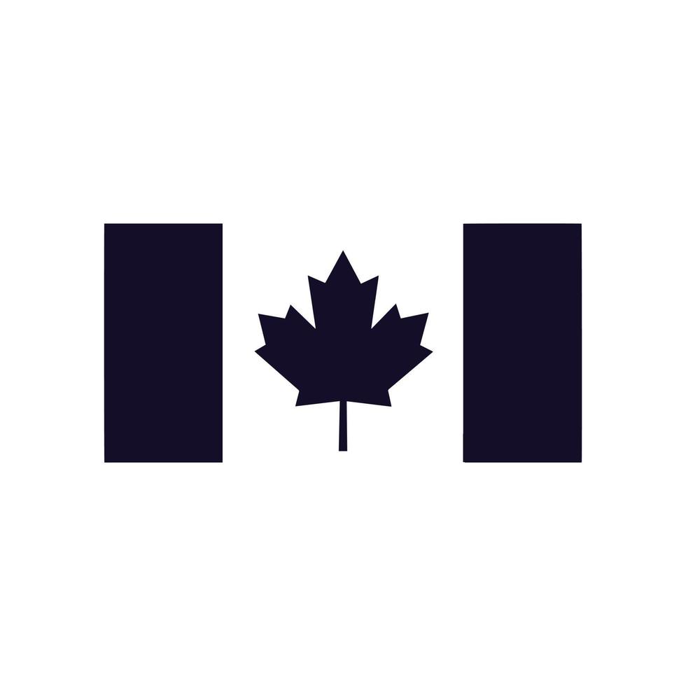 conception de vecteur de drapeau du canada