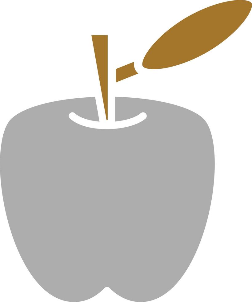 style d'icône de pomme vecteur