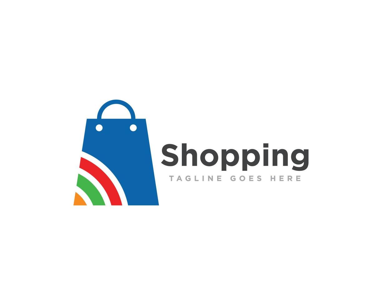sac boutique logo icône vecteur de conception