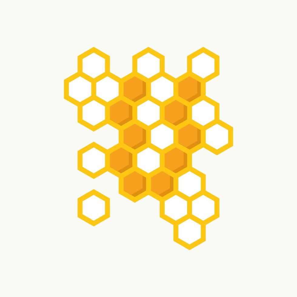 initiale u ruche abeille vecteur