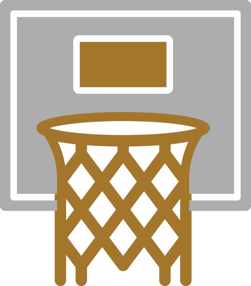 style d'icône de panier de basket vecteur