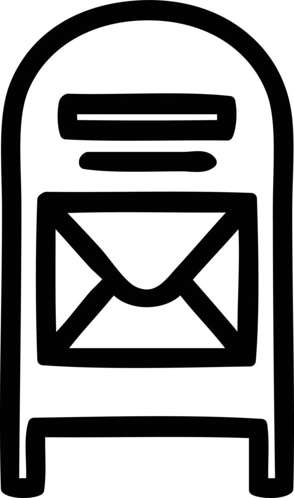 icône de boîte aux lettres vecteur