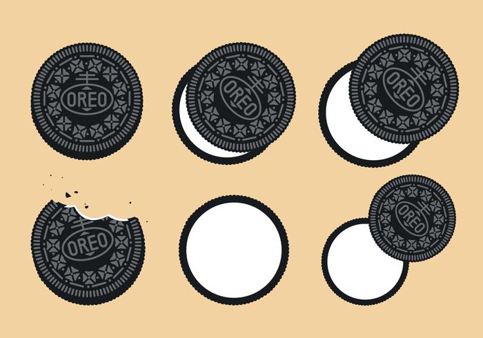 Ensemble de vecteur Oreo