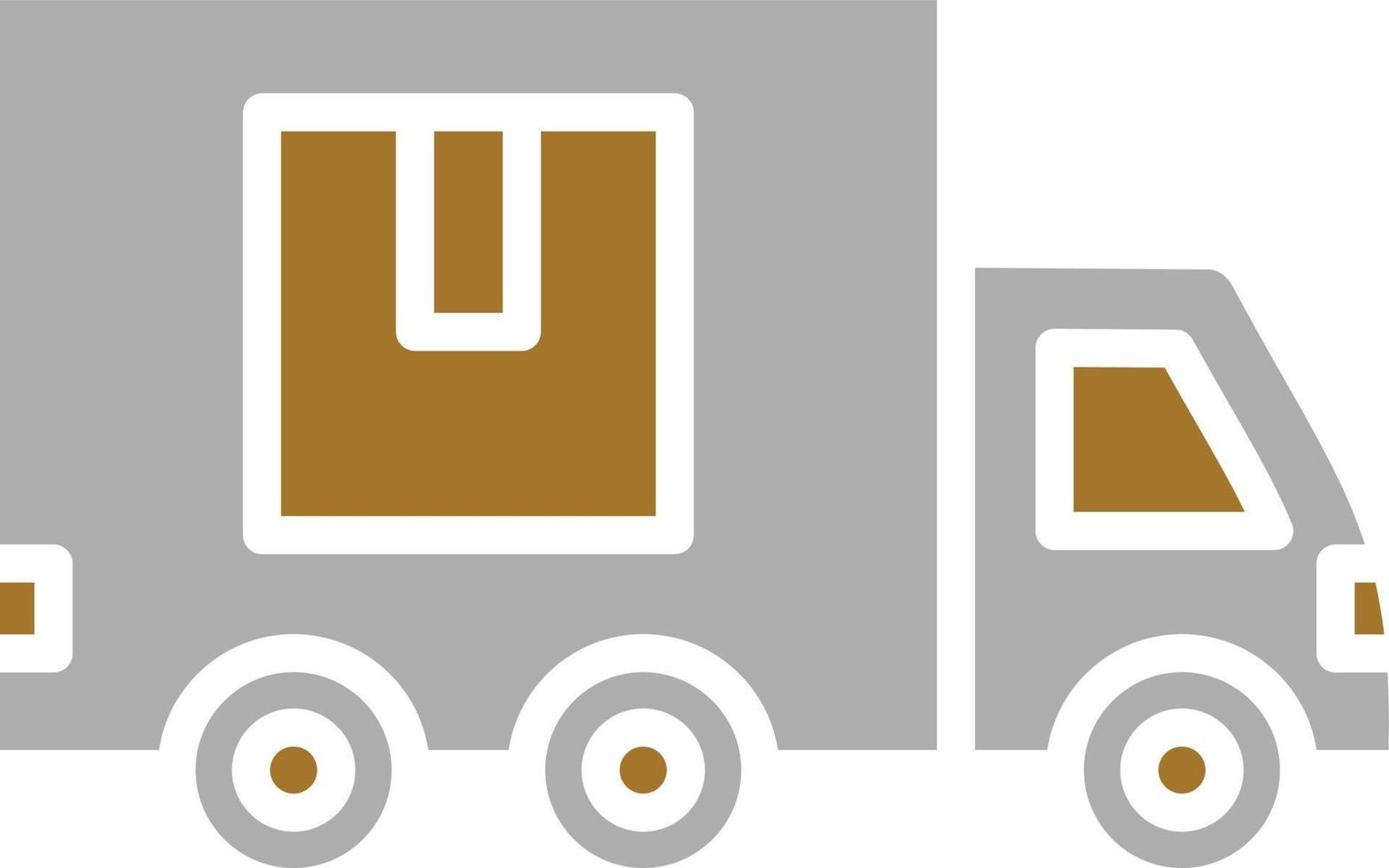 style d'icône de camion de livraison vecteur