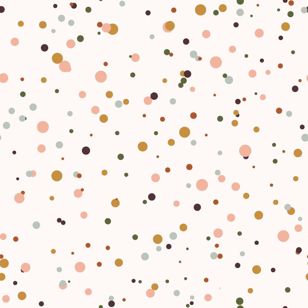 abstrait sans soudure avec des points, des cercles. motif géométrique pointillé à l'infini désordonné. vecteur