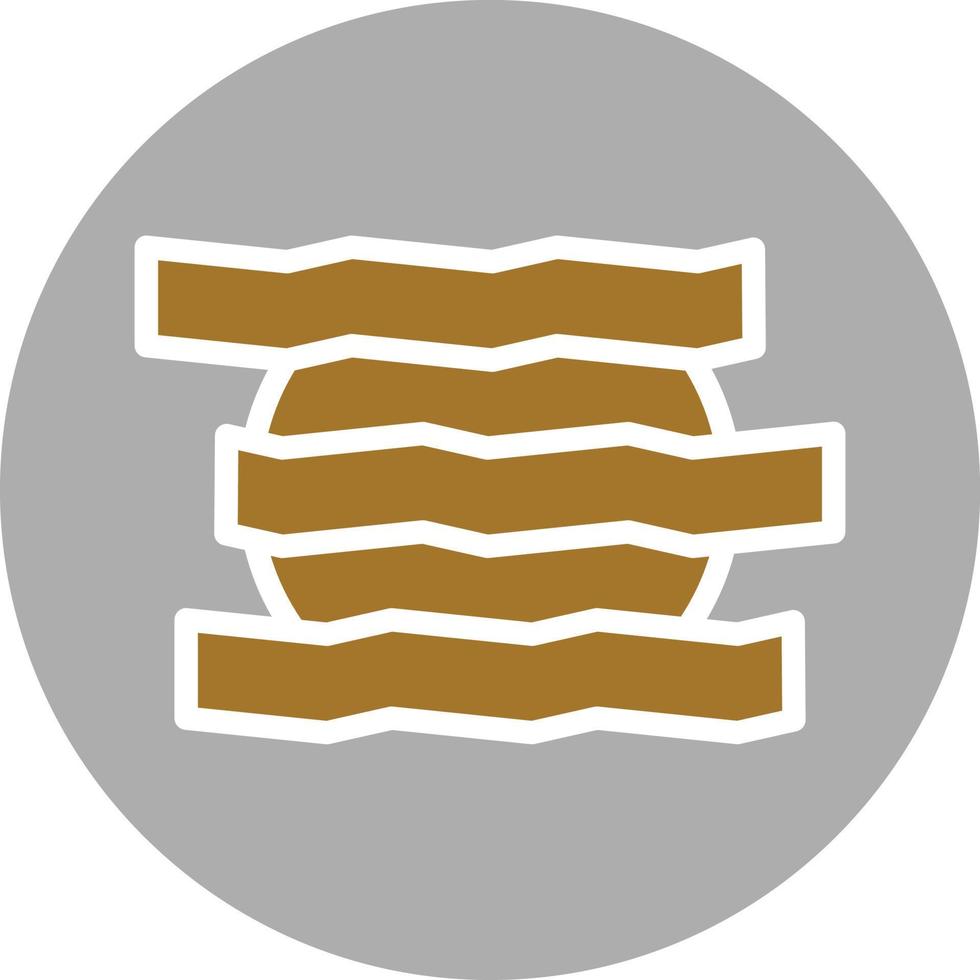 style d'icône de bacon vecteur
