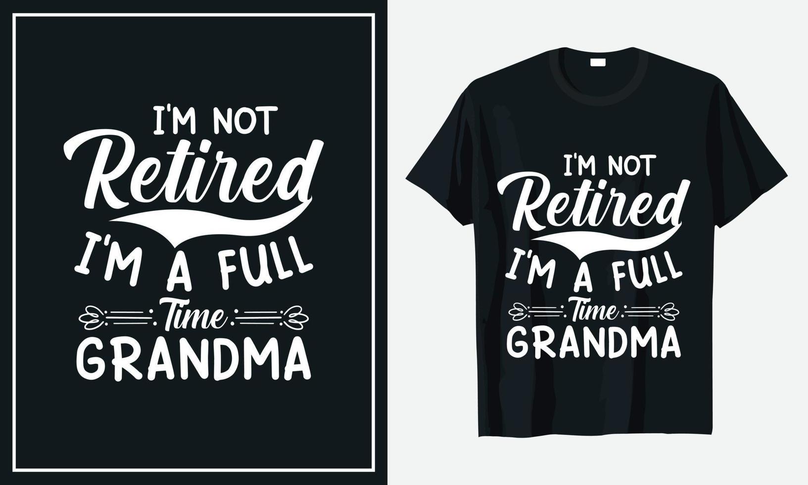 conception de t-shirt fête des grands-parents impression vectorielle premium vecteur