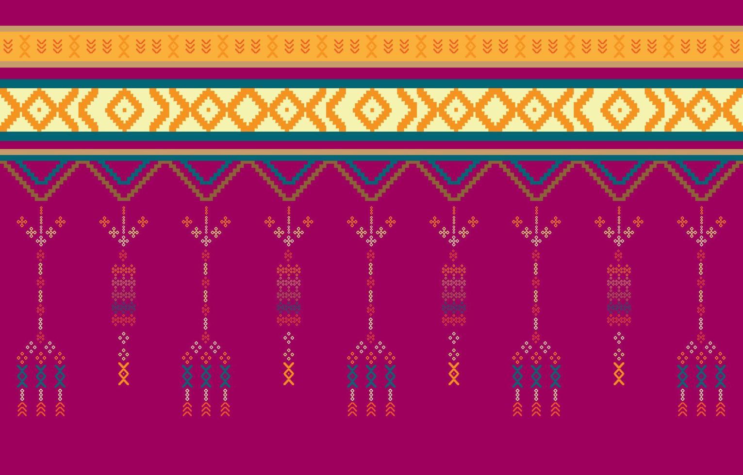 conception traditionnelle de motif oriental ethnique géométrique pour les vêtements, le tissu, le livre et le plan. motifs géométriques et tribaux abstraits, motifs de tissus locaux de conception d'utilisation vecteur