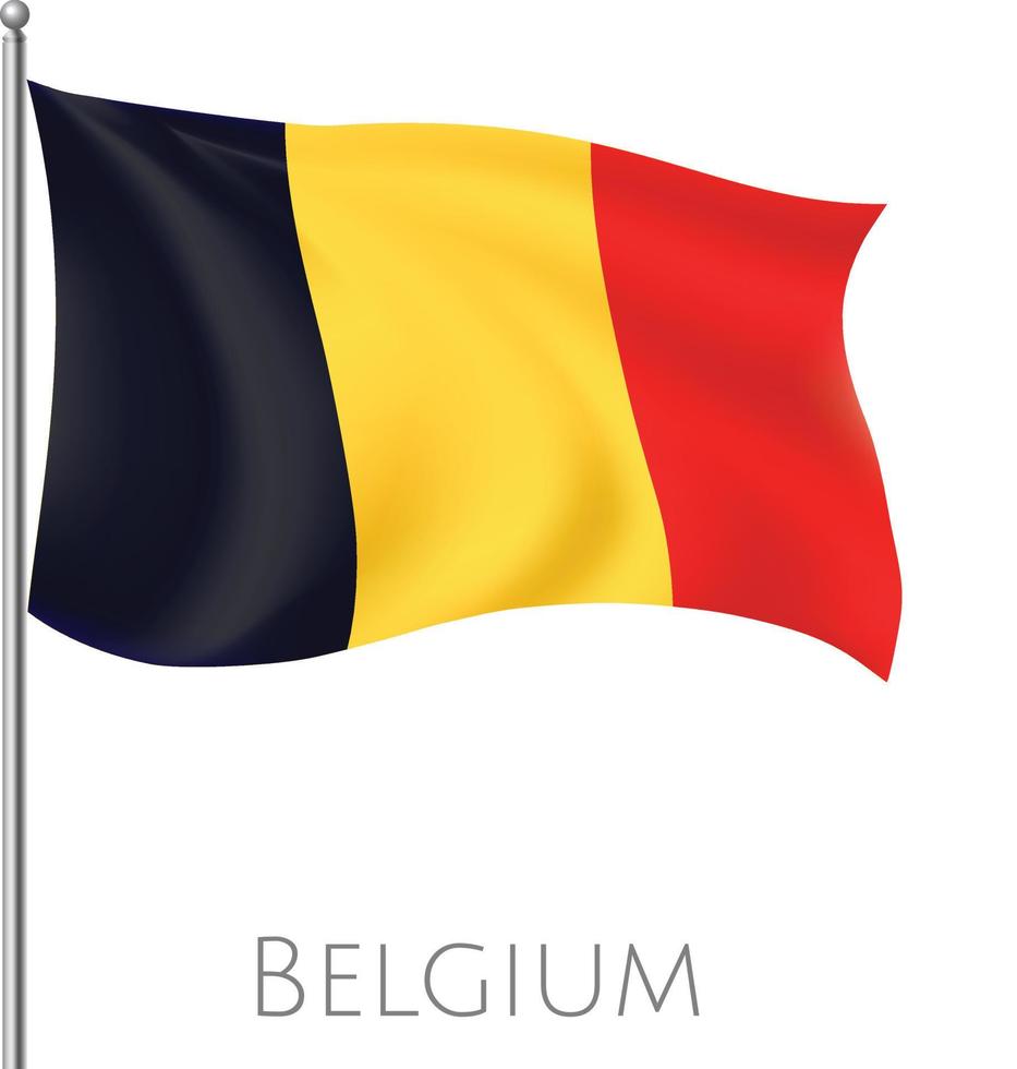 drapeau de la belgique avec des œuvres d'art vectorielles abstraites et un design d'arrière-plan vecteur