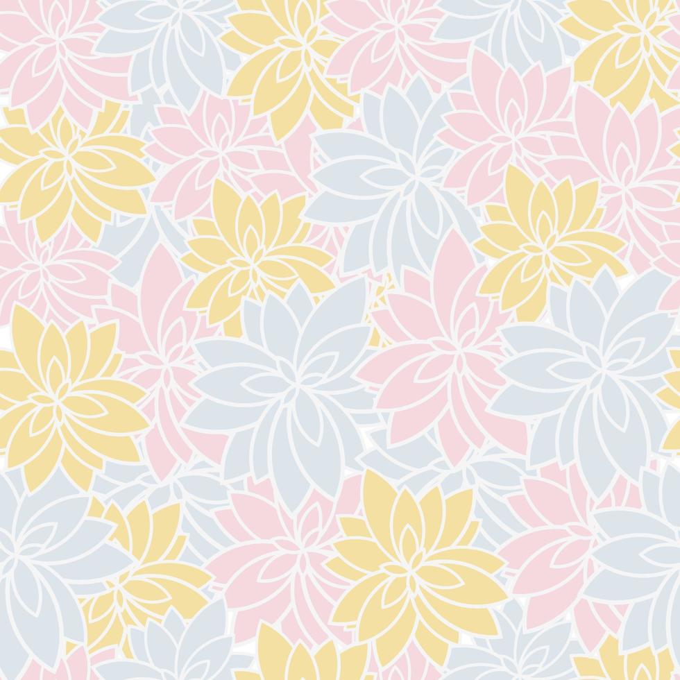 motif floral sans couture. fond transparent de fleur, illustration vectorielle vecteur