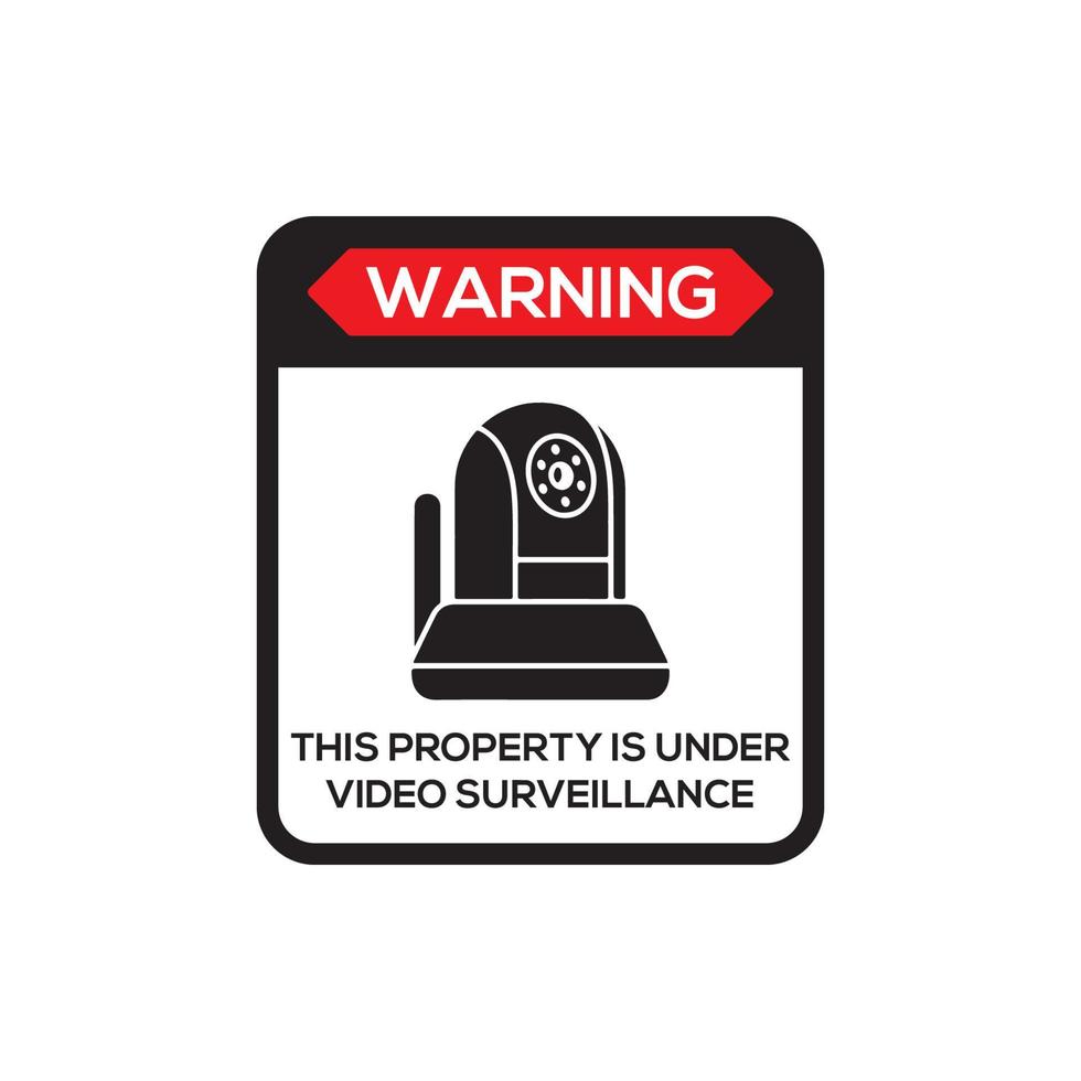 icône de signe de surveillance vidéo eps 10 vecteur