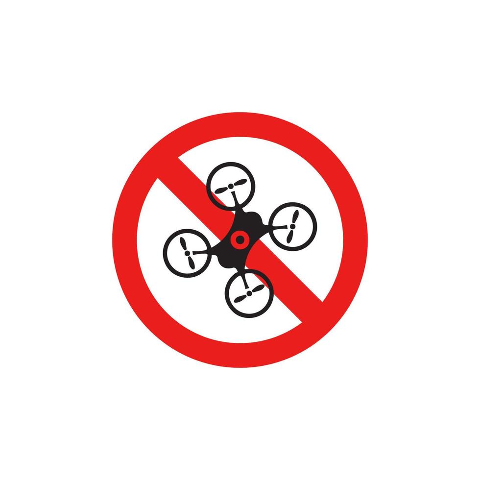 icône de drone d'interdiction eps 10 vecteur