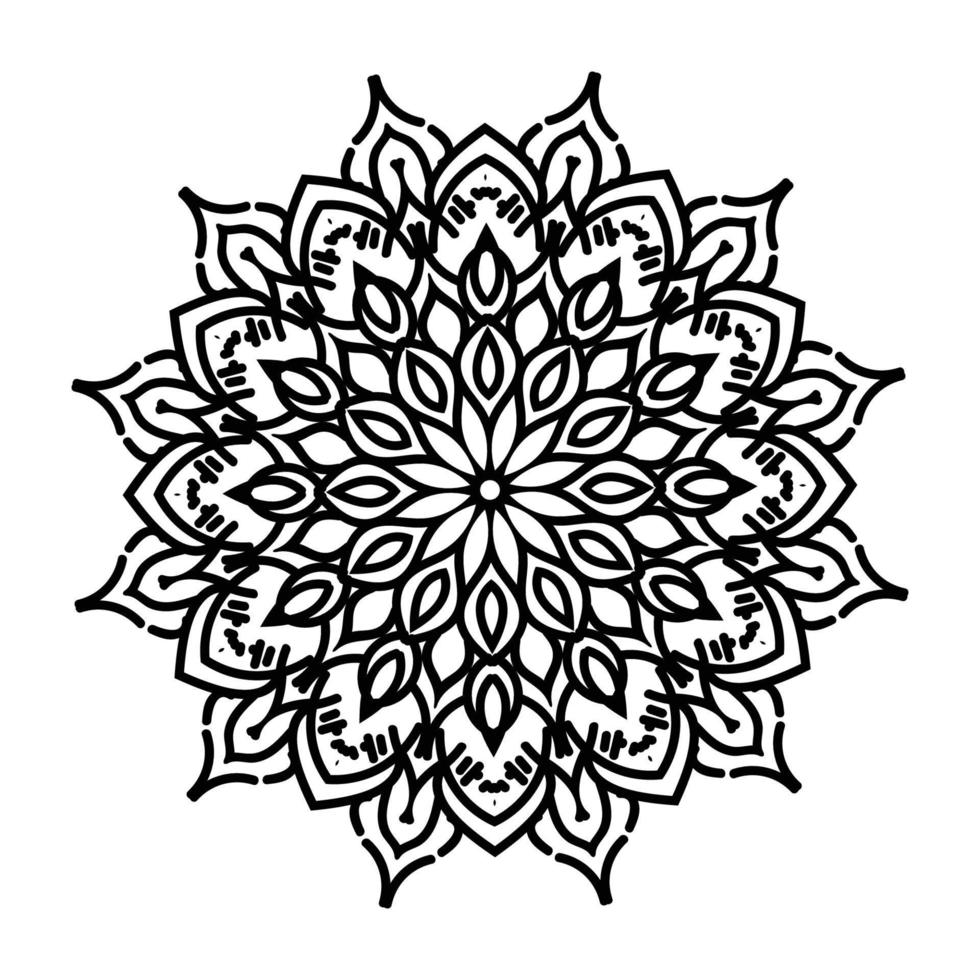 conception de fond de logo art fleur mandala vecteur