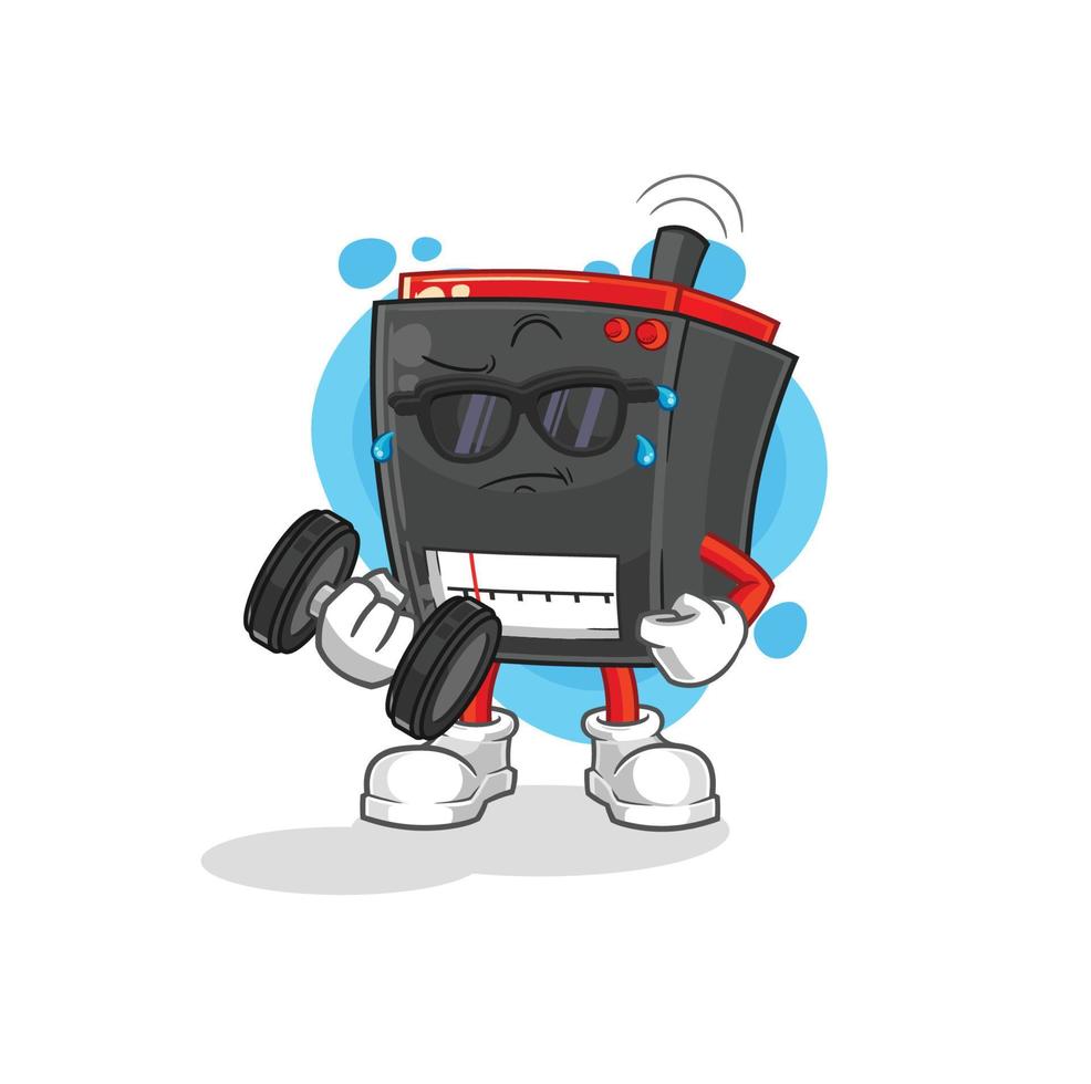 vecteur de mascotte radio