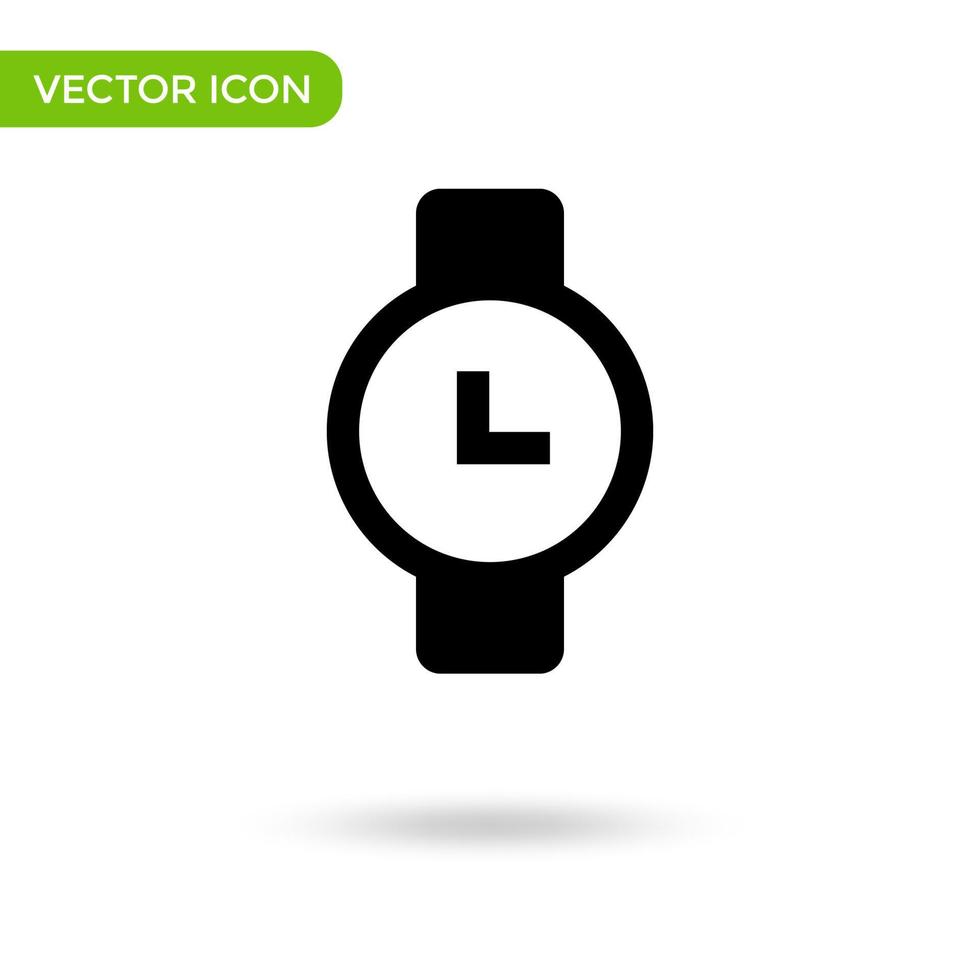 icône de l'horloge. icône minimale et créative isolée sur fond blanc. marque de symbole d'illustration vectorielle vecteur