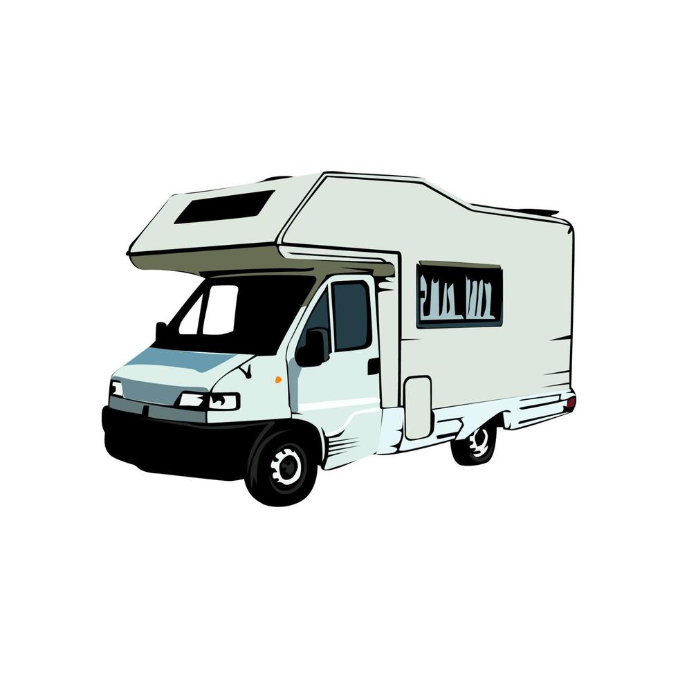 illustration graphique vectoriel de conception de camping-car