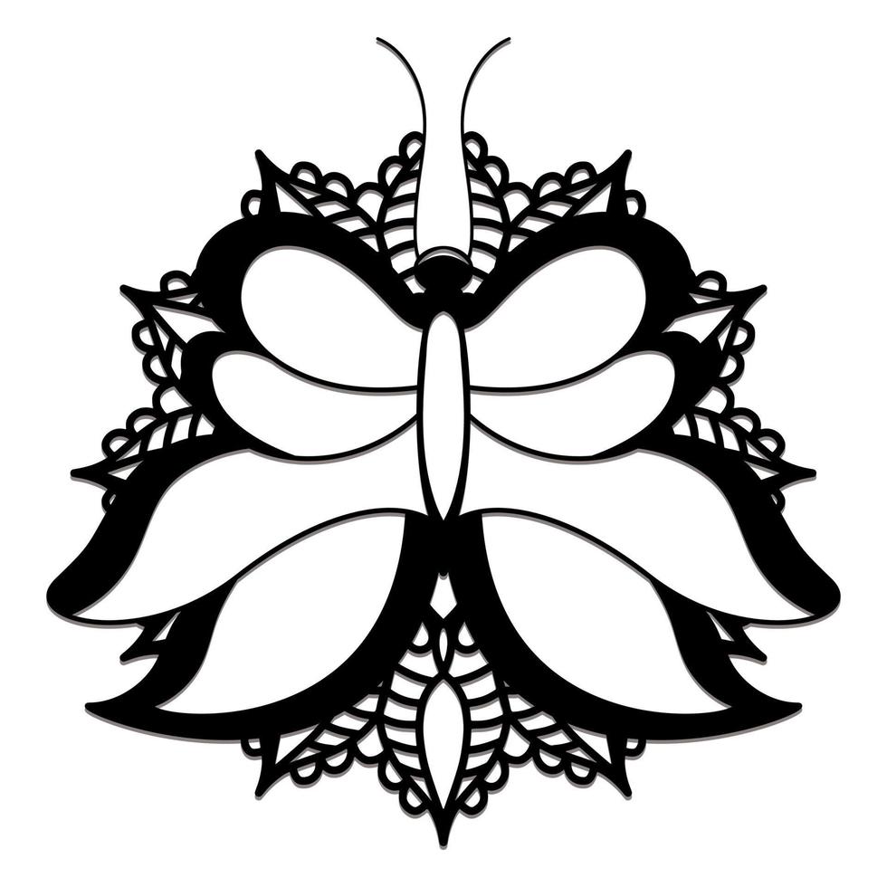 dessin de contour de papillon pour les enfants vecteur