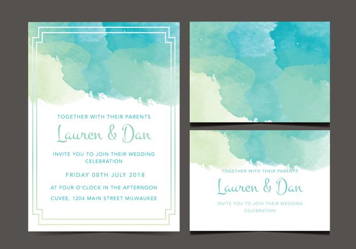 Invitation de mariage gratuite vecteur