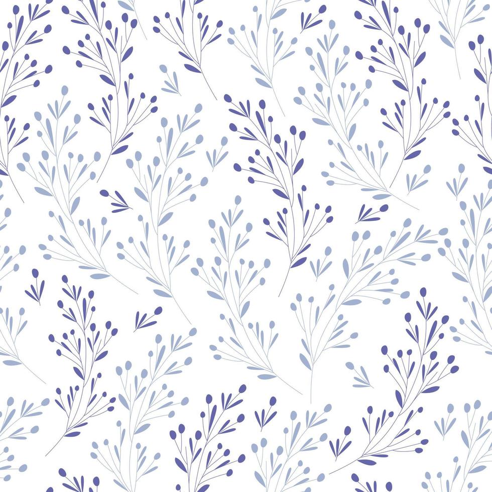 modèle sans couture de branche. fond végétal simple aux couleurs tendance de la saison. belle impression pour l'impression sur tissu, textiles de maison, papier d'emballage cadeau. illustration vectorielle, dessinés à la main vecteur