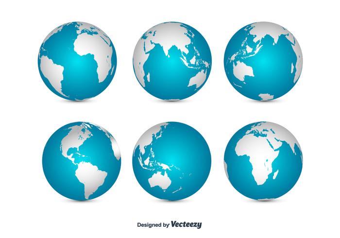 Globe set vector