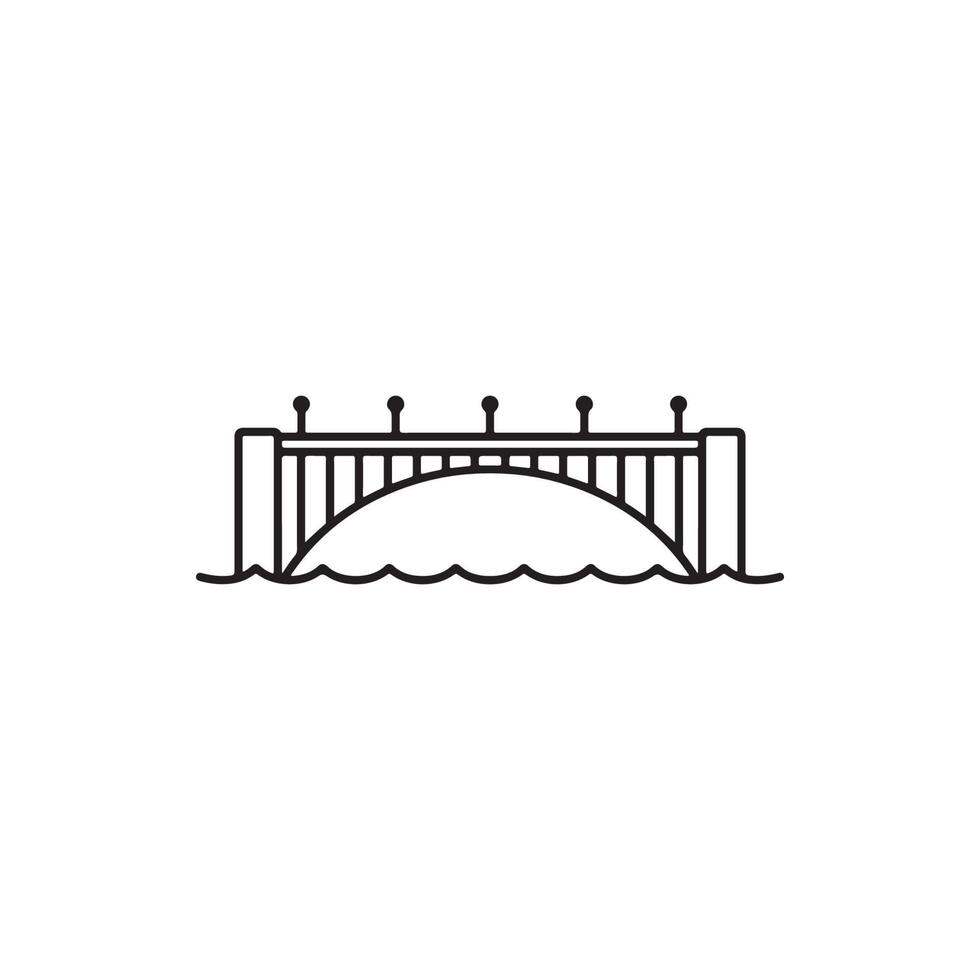pont icône eps 10 vecteur