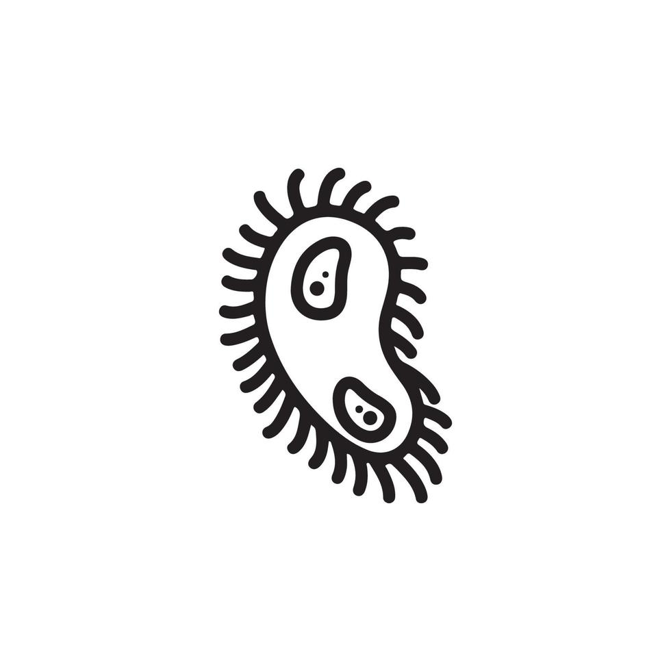 icône de microbe eps 10 vecteur