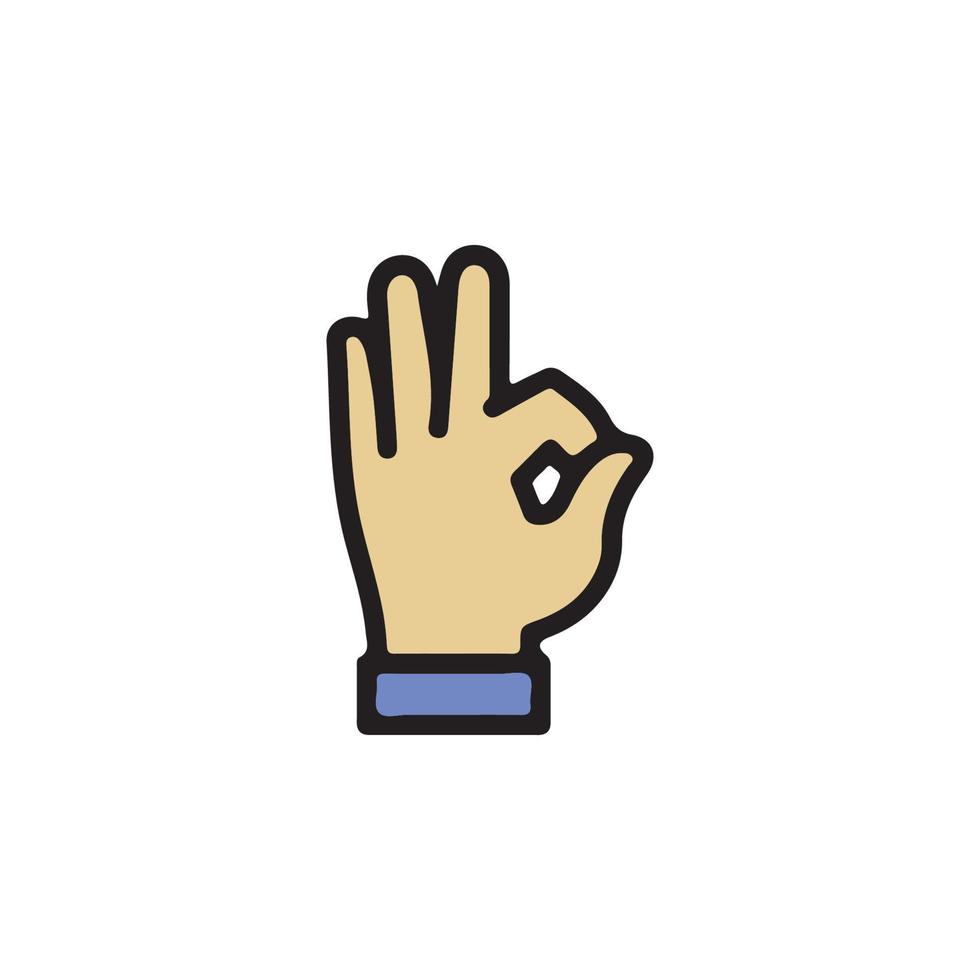 gestes des mains humaines icône eps 10 vecteur