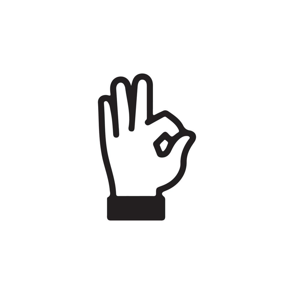 gestes des mains humaines icône eps 10 vecteur