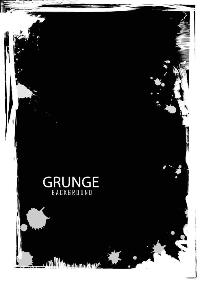 texture de fond grunge noir et blanc. vecteur