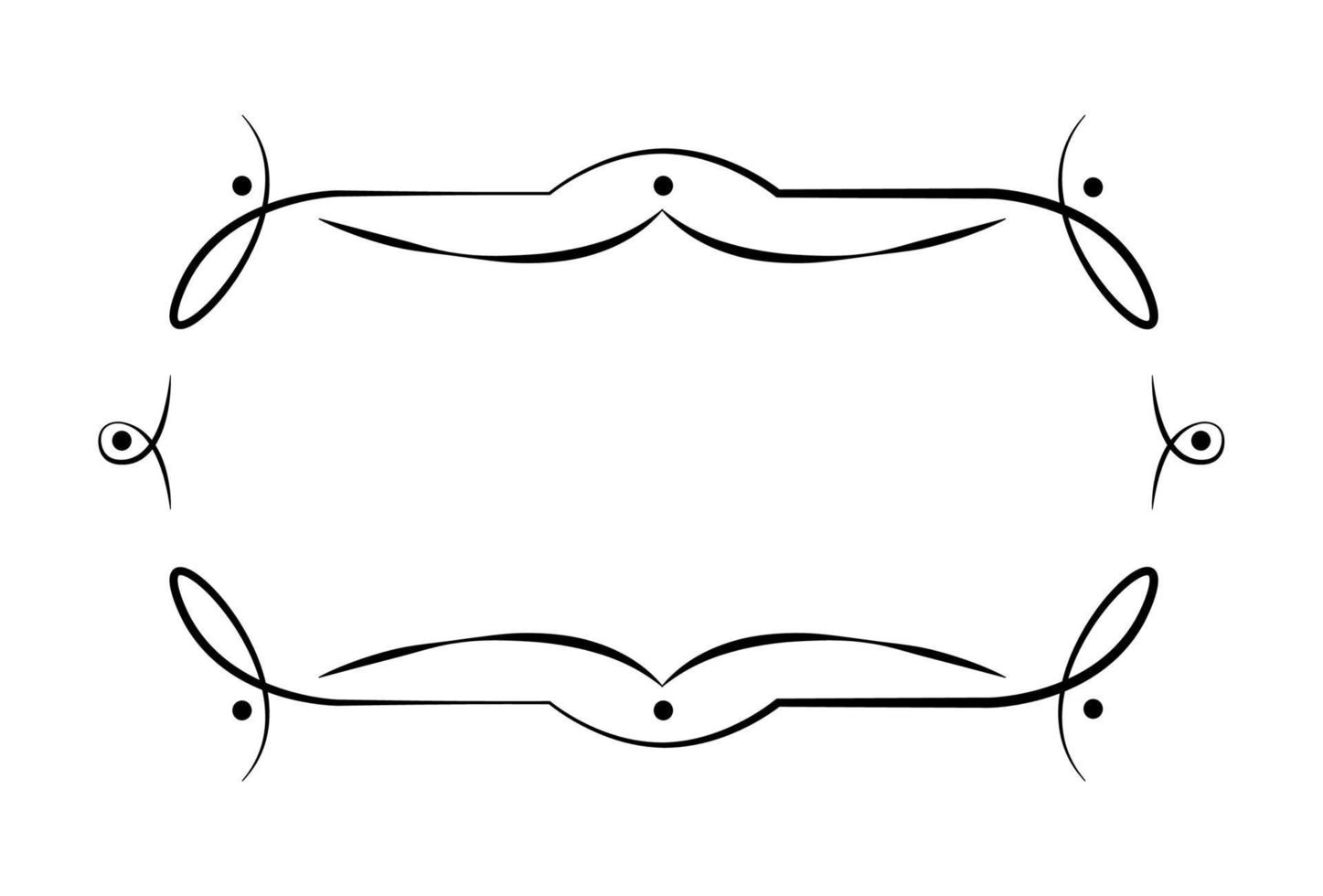 modèle vierge pour texte, zone de texte isolée, ornements vectoriels vecteur